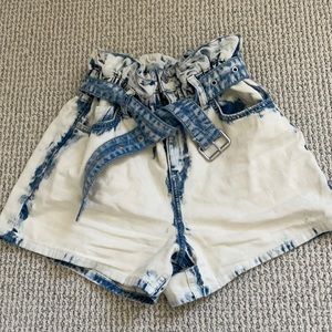All saints denim shorts